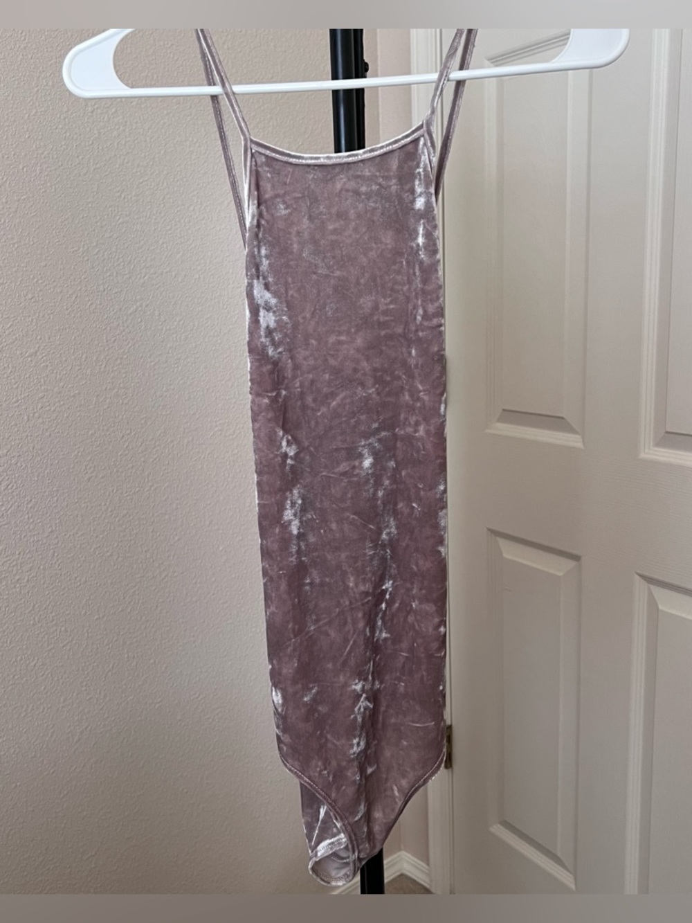 crushed velvet bodysuit